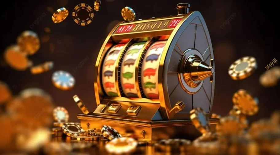 Antarmuka slot mobile dengan reel dan tombol permainan