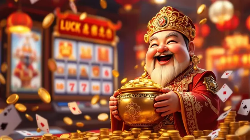 Tampilan permainan slot berwarna cerah di SPIN89